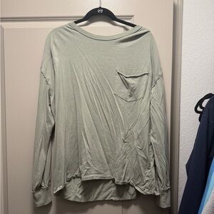 We The Free Olive Long Sleeve Shirt